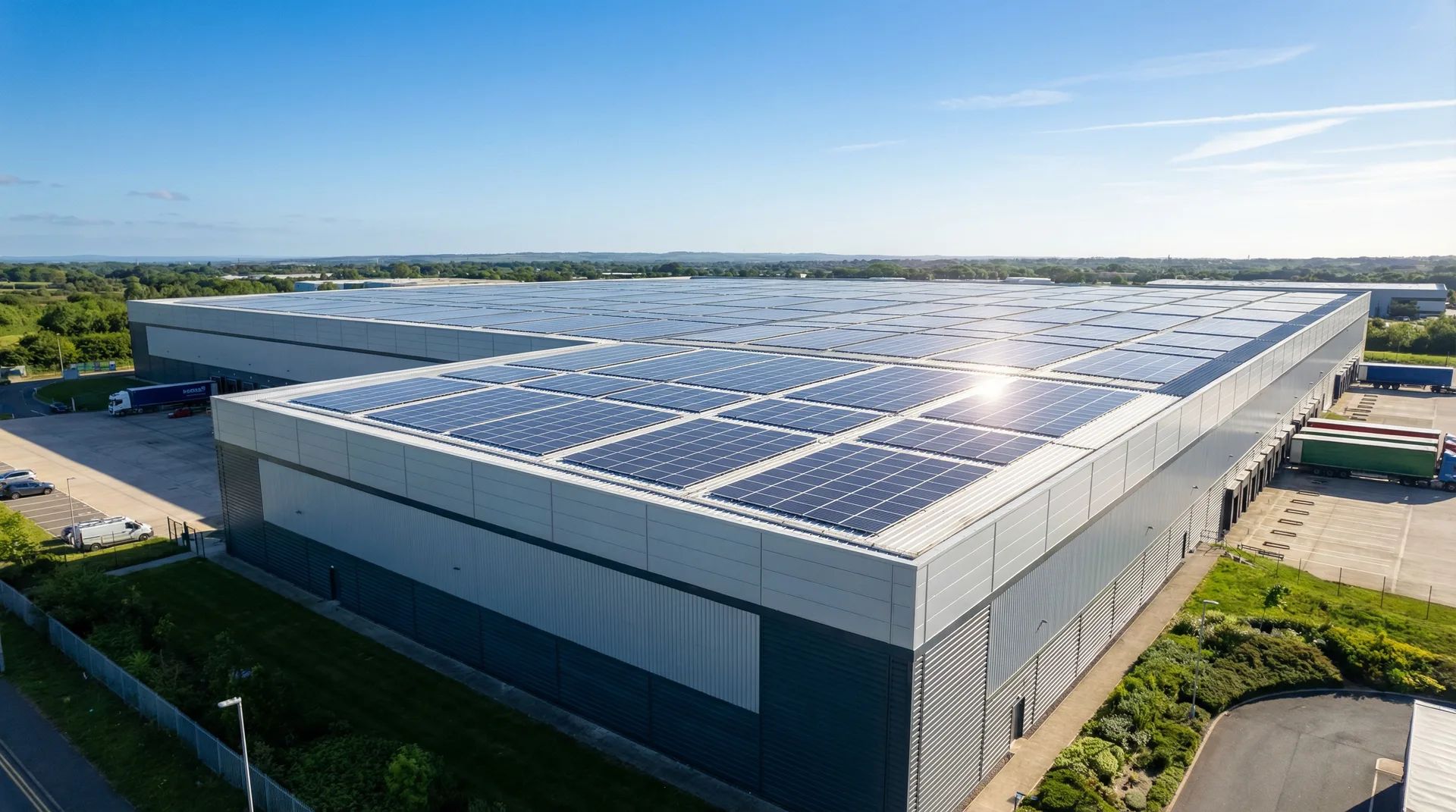 Centrale photovoltaïque sur entrepôt industriel à Marseille - Projet SOLANEA